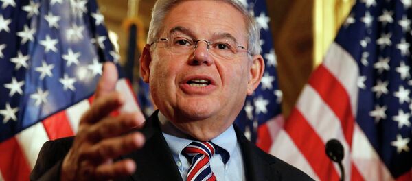 U.S. Sen. Robert Menendez (D-NJ) speaks about immigration reform at a news conference on Capitol Hill in Washington December 10, 2014 - Sputnik International