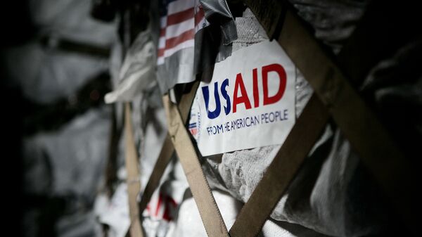 USAID sign - Sputnik International