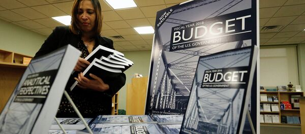 Copies of President Barack Obama's proposed 2016 budget are displayed for sale at the Government Printing Office in Washington February 2, 2015 Copies of President Barack Obama's proposed 2016 budget are displayed for sale at the Government Printing Office in Washington February 2, 2015 - Sputnik International