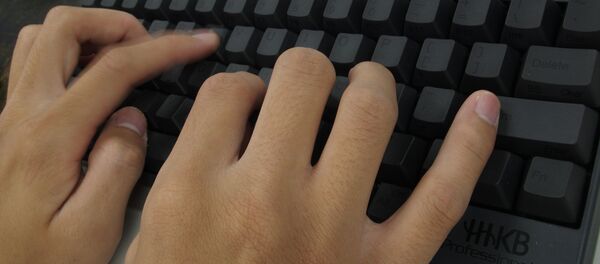 Typing on a keyboard Typing on a keyboard - Sputnik International