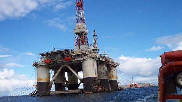 Offshore oil rig, North Sea - Sputnik International