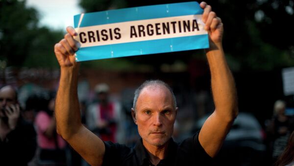 Demonstration on Buenos Aires Street Protesting Death of Prosecutor - Sputnik International