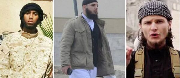 Pictured Left to Right: Khadar Khalib, Awso Peshdary, and John Maguire, all believed to be ISIL recruiters. - Sputnik International