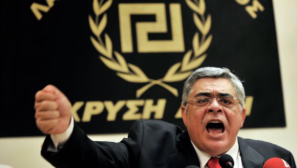 Golden Dawn leader Nikolaos Michaloliakos is in pre-trial detention - Sputnik International