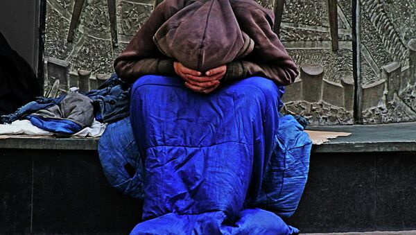 Homeless person in the UK - Sputnik International
