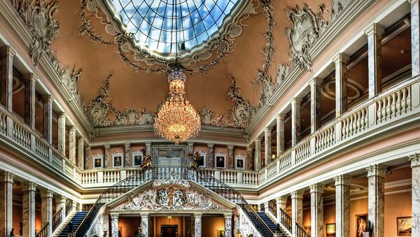 Lobby of the Henkell Mansion in Wiesbaden, Germany. Adam Henkell was a wealthy champagne producer. - Sputnik International
