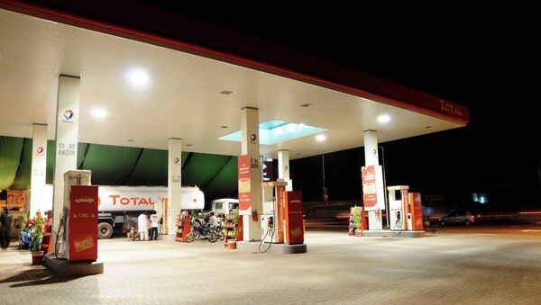 Total energy company's gas station - Sputnik International