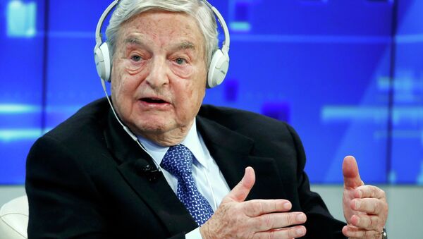 Georges Soros, Chairman of Soros Fund Management, speaks during the session 'Recharging Europe' in the Swiss mountain resort of Davos January 23, 2015. File photo. - Sputnik International