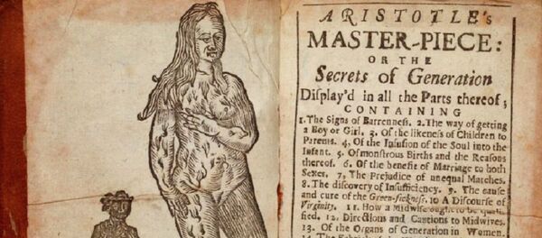 Frontispiece and contents page from 1704 edition of Aristotle's Masterpiece - Sputnik International