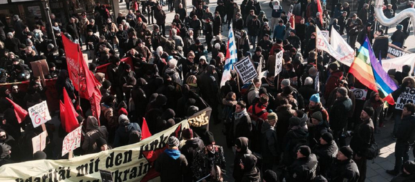 Anti-NATO protests in Munich Anti-NATO protests in Munich - Sputnik International