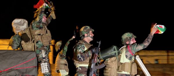 Iraqi Kurdish peshmerga fighters - Sputnik International