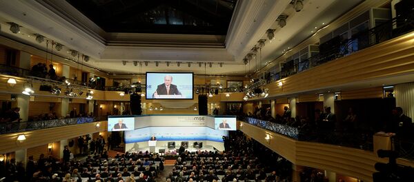 Wolfgang Ischinger, Chairman of the Munich Security Conference delivers his speech during the opening of the 51st Munich Security Conference (MSC) at the Bayerischer Hof Hotel in Munich, southern Germany, on February 6, 2015 Wolfgang Ischinger, Chairman of the Munich Security Conference delivers his speech during the opening of the 51st Munich Security Conference (MSC) at the Bayerischer Hof Hotel in Munich, southern Germany, on February 6, 2015 - Sputnik International