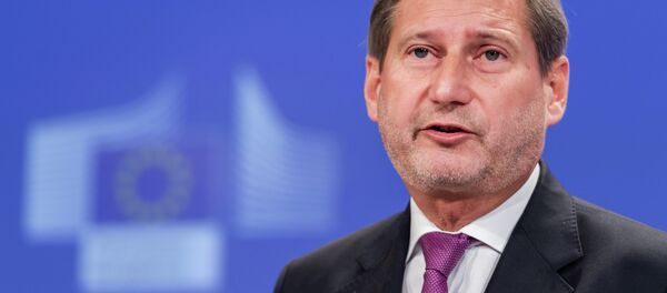 EU Commissioner for European Neighbourhood Policy & Enlargement Negotiations Johannes Hahn addresses the media on a recent visit to Ukraine, at the European Commission headquarters in Brussels, Monday, Dec. 1, 2014 EU Commissioner for European Neighbourhood Policy & Enlargement Negotiations Johannes Hahn addresses the media on a recent visit to Ukraine, at the European Commission headquarters in Brussels, Monday, Dec. 1, 2014 - Sputnik International