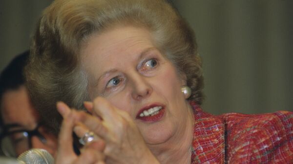 Former British Prime Minister Margaret Thatcher in 1991 - Sputnik International