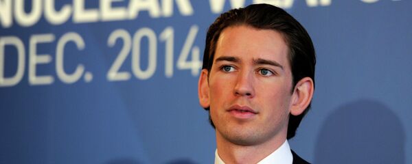 Austria's Minister for Foreign Affairs and Integration Sebastian Kurz speaks at the International conference on the humanitarian impact of nuclear weapons, on December 8, 2014 in Vienna - Sputnik International