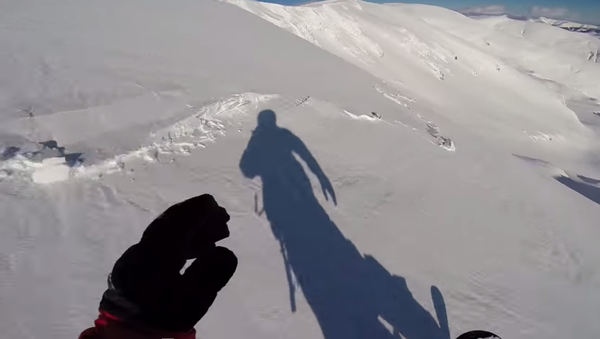 Sorin-Alexandru Radu was caught in an avalanche while skiing on Papusa Mountain in Gorj, Romania on Feb. 3. - Sputnik International