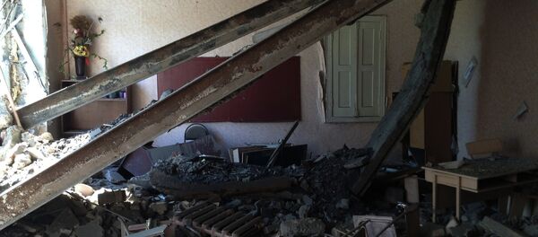 School No.152 after bombardment in the town of Mospino. Donetsk region, Ukraine - Sputnik International