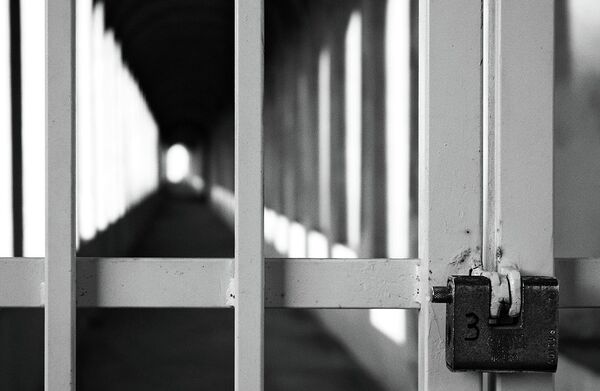 Locked prison gate Locked prison gate - Sputnik International