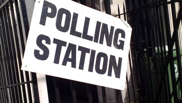 Polling station sign - Sputnik International