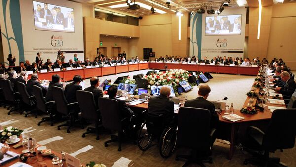 General view of the G20 finance ministers and central bank governors meeting in Istanbul February 10, 2015 - Sputnik International