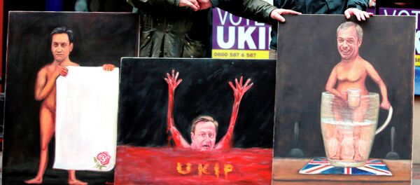 Paintings depicting UK parties' leaders by Kaya Mar, a political painter - Sputnik International