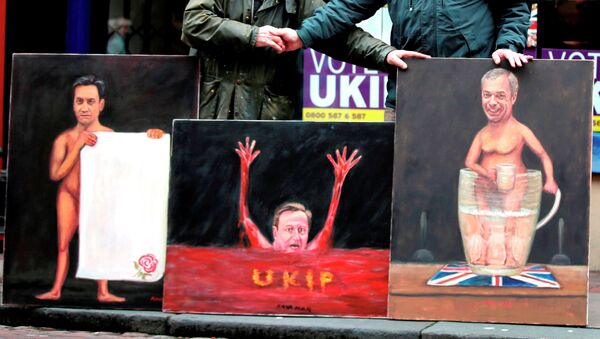 Paintings depicting UK parties' leaders by Kaya Mar, a political painter - Sputnik International