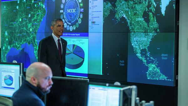 President Barack Obama prepares to speak at the National Cybersecurity and Communications Integration Center. - Sputnik International
