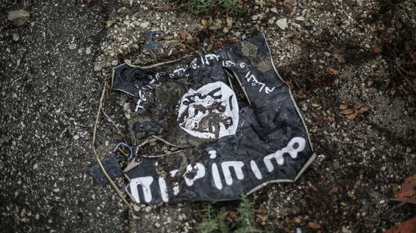 ISIL flag in the conflict zone - Sputnik International