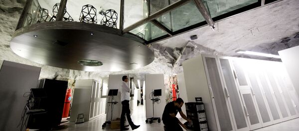 A man walks inside the Pionen high-security computer storage facility of Swedish Bahnhof , one of the companies to host WikiLeaks servers in Stockholm, Sweden. (File) A man walks inside the Pionen high-security computer storage facility of Swedish Bahnhof , one of the companies to host WikiLeaks servers in Stockholm, Sweden. (File) - Sputnik International