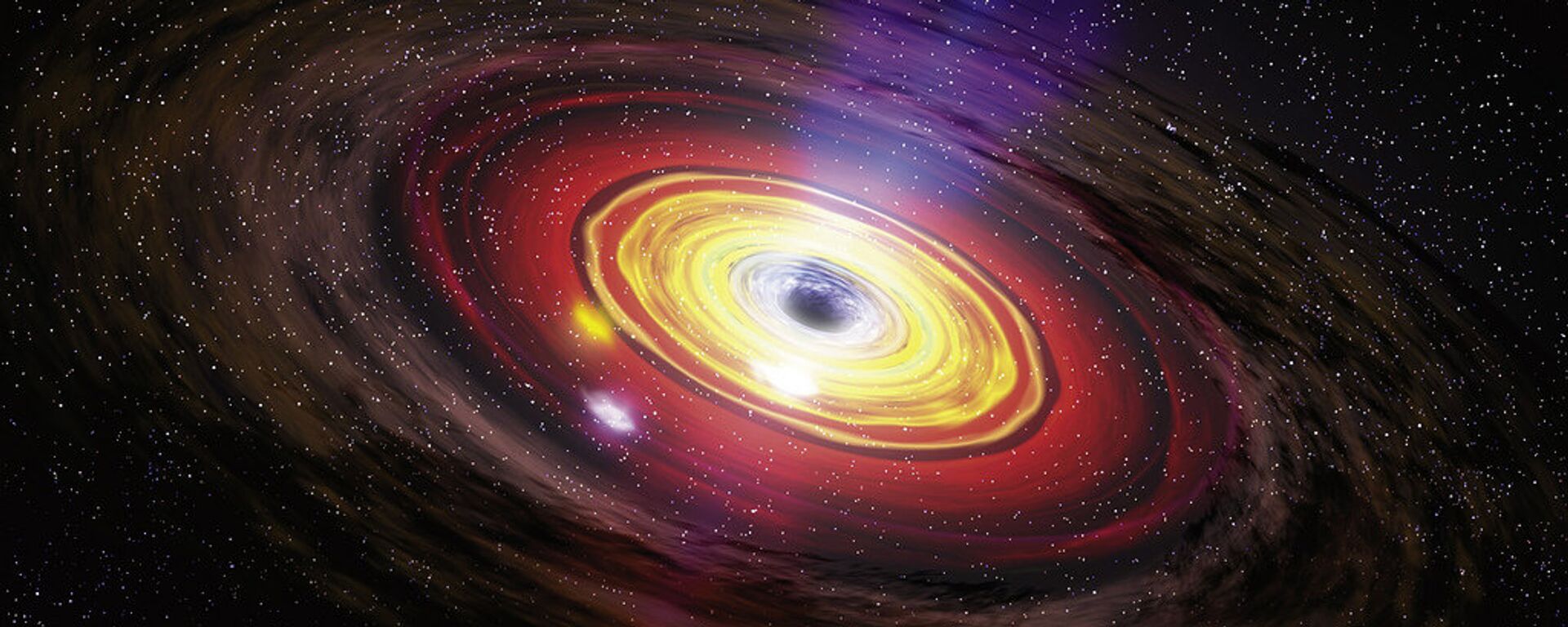 Supermassive black holes, the largest type of black hole, are usually found at the center of large galaxies.  - Sputnik International, 1920, 28.10.2023