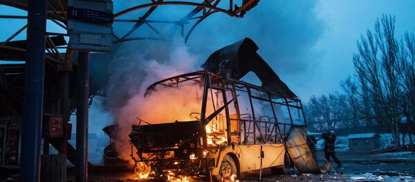 Donetsk after shelling - Sputnik International