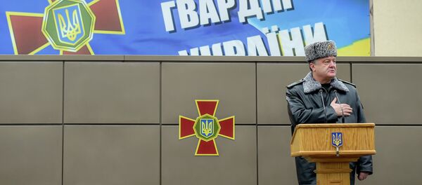 Ukraine's President Poroshenko speaks at National Guard Training Center - Sputnik International