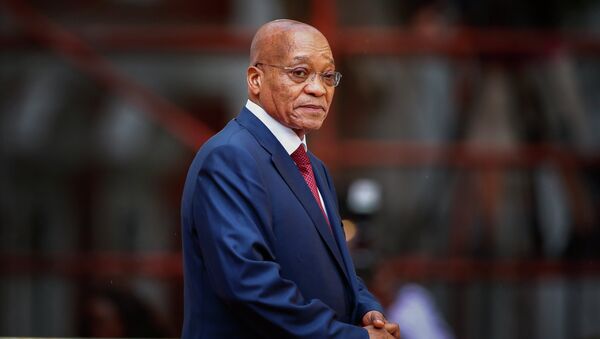 South African president, Jacob Zuma, arrives for the formal opening of parliament in Cape Town on February 12, 2015 - Sputnik International