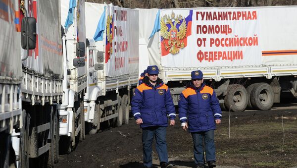 14th humanitarian aid convoy for Ukraine's south-east formed in Rostov Region - Sputnik International