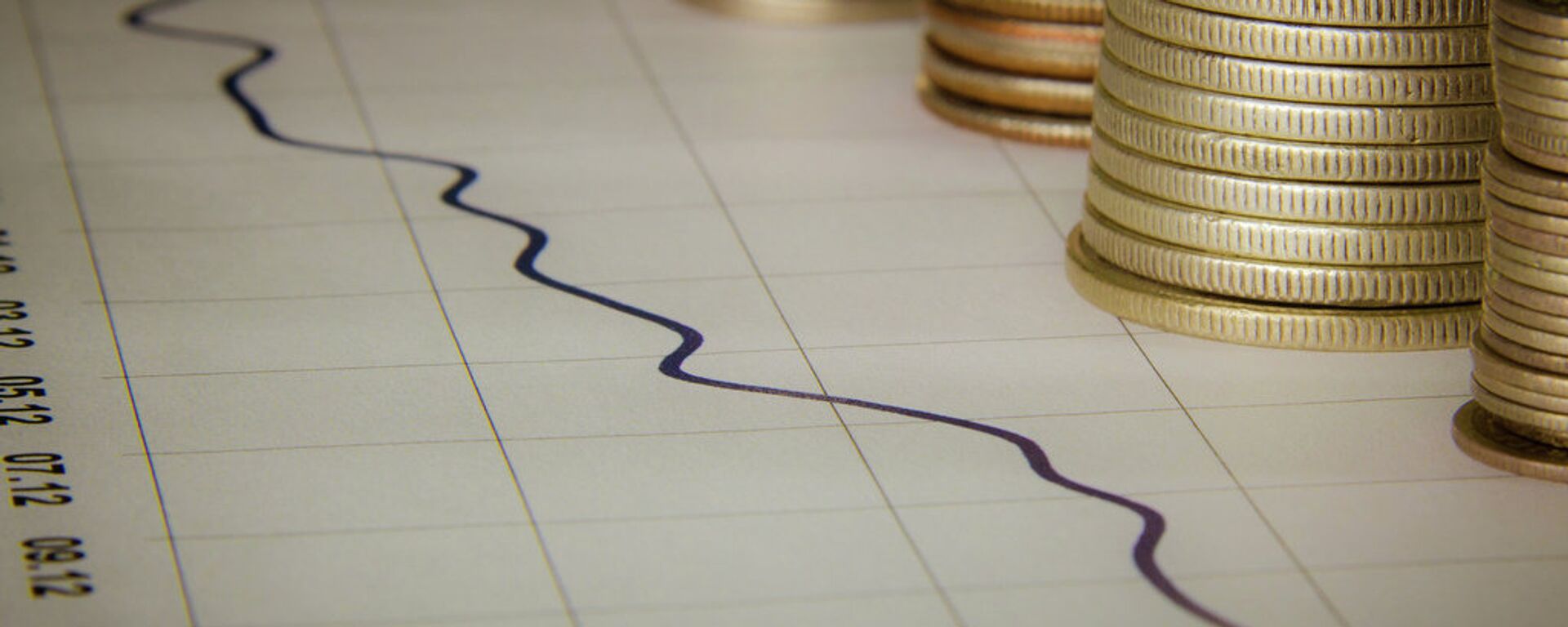 Graph With Stacks Of Coins - Sputnik International, 1920, 13.09.2023