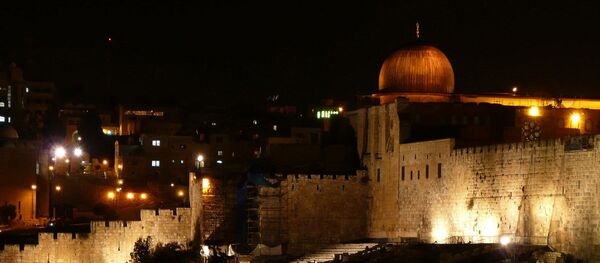Temple mount at night - Sputnik International