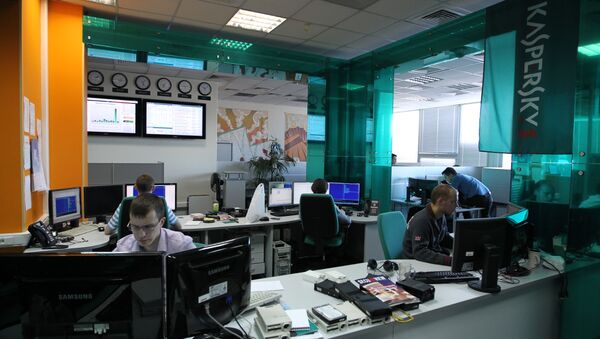 Employees of anti-virus program development Kaspersky Lab work at their company's offices in Moscow, on March 10, 2011 - Sputnik International