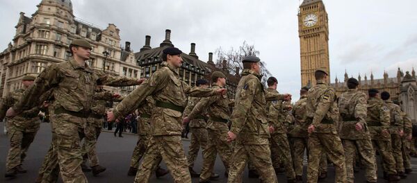 Members of Britain's armed forces march from Wellington Barracks to The Houses of Parliament during the final March Into Parliament for Operation Herrick in London January 26, 2015 Members of Britain's armed forces march from Wellington Barracks to The Houses of Parliament during the final March Into Parliament for Operation Herrick in London January 26, 2015 - Sputnik International