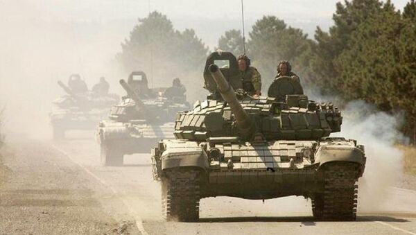 Russian tanks in South Ossetia - Sputnik International