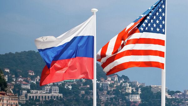 Флаги России и США - Sputnik International