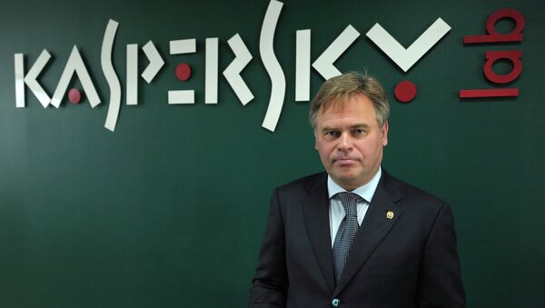 Yevgeny Kaspersky, CEO and co-founder of Kaspersky Lab, Europe's and Russia's largest anti-virus computer software producer, in the company's office - Sputnik International