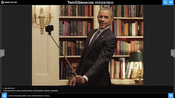 President Barack Obama used a selfie stick in a video promoting health insurance. - Sputnik International