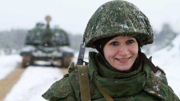 A soldier during a training exercise in Mulino village, Nizhny Novgorod region - Sputnik International