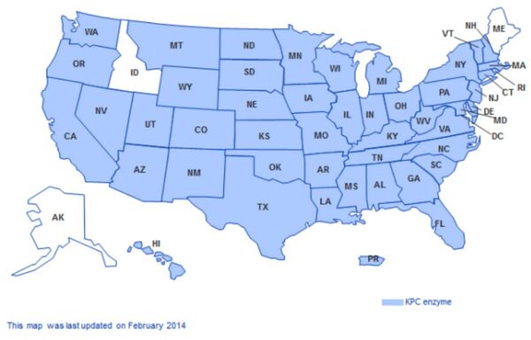 There have been CRE outbreaks in every state except Alaska, Idaho and Maine, the CDC reported in Feb. 2014. There have been CRE outbreaks in every state except Alaska, Idaho and Maine, the CDC reported in Feb. 2014. - Sputnik International