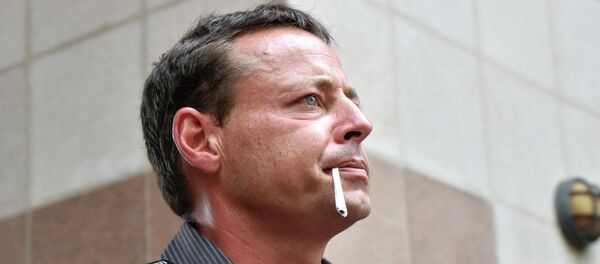 Former Australian Guantanamo Bay inmate David Hicks leaves following his talks with the media at Circular Quay in Sydney Former Australian Guantanamo Bay inmate David Hicks leaves following his talks with the media at Circular Quay in Sydney - Sputnik International