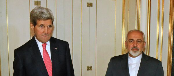 U.S. Secretary of State John Kerry and Iranian Foreign Minister Mohammad Javad Zarif in November, 2014. U.S. Secretary of State John Kerry and Iranian Foreign Minister Mohammad Javad Zarif in November, 2014. - Sputnik International