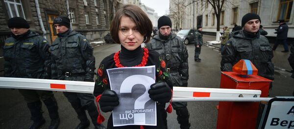 Bonfire of Illusions: Rally in Kiev on Maidan Anniversary - Sputnik International