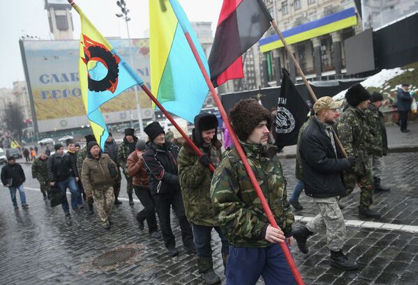 Bonfire of Illusions: Rally in Kiev on Maidan Anniversary - Sputnik International