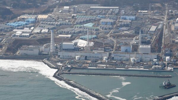 An aerial photo shows the Fukushima No. 1 nuclear power plant being decomissioned in Okuma, Fukushima Prefecture on Feb. 21, 2015, nearly 4 years after the plant diaster. The Fukushima No. 1 nuclear power plant, operated Tokyo Electric Power Co. (TEPCO) , was heavily damaged by a hydrogen explosion following the March 2011 Great East Japan Earthquake and the ensuing tsunami. TEPCO has worked to remove the e radioactive spent fuel from the crippled plant.  - Sputnik International