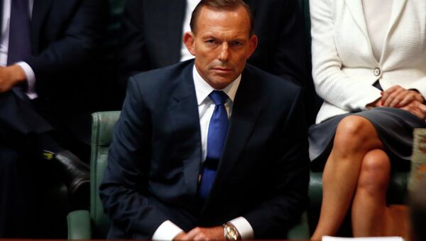 Australian Prime Minister Tony Abbott listens to a question in the Australian Parliament located in the Australian capital city of Canberra February 23, 2015 - Sputnik International